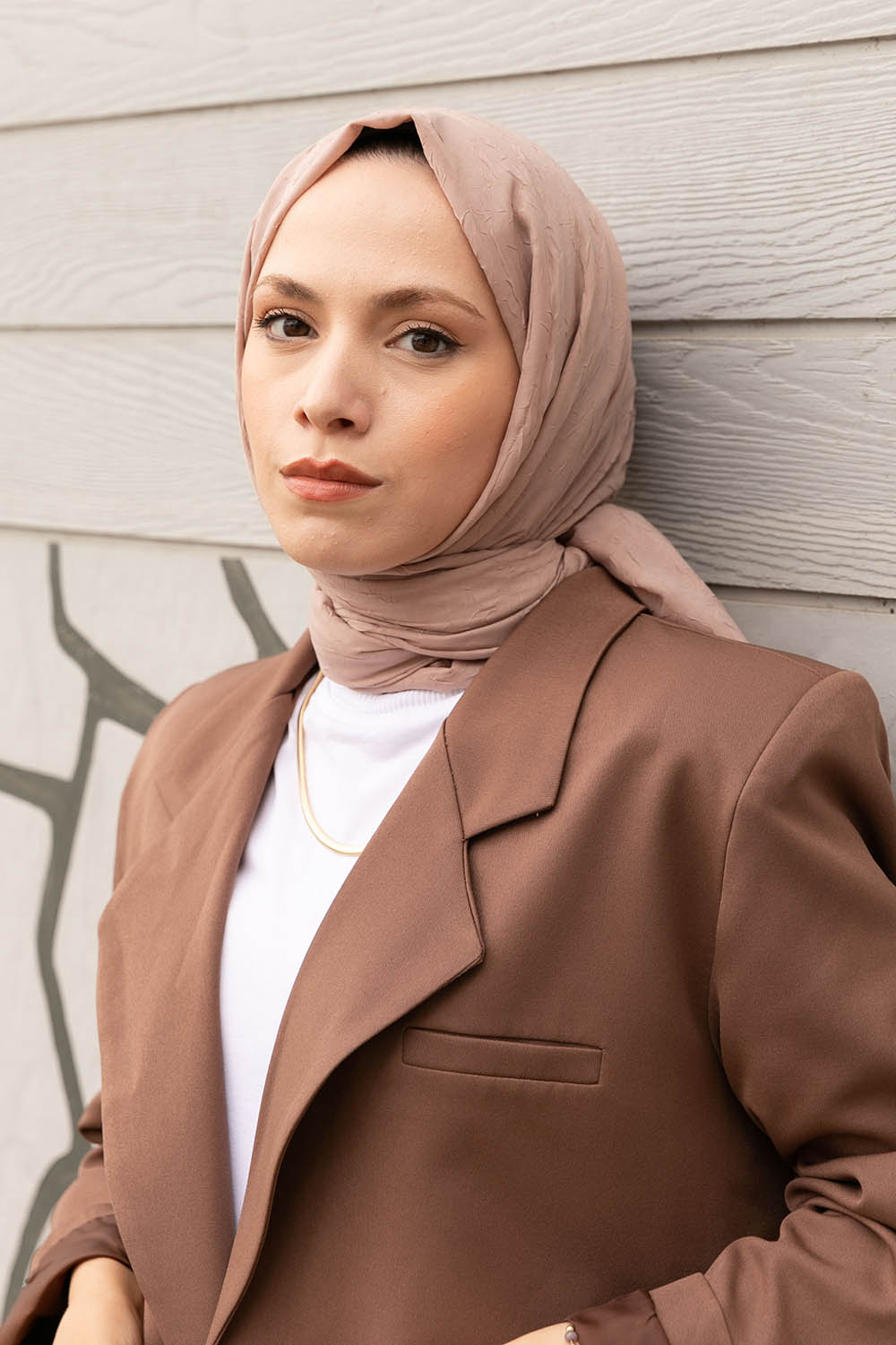 Lamelif Bambu Şal Vizon