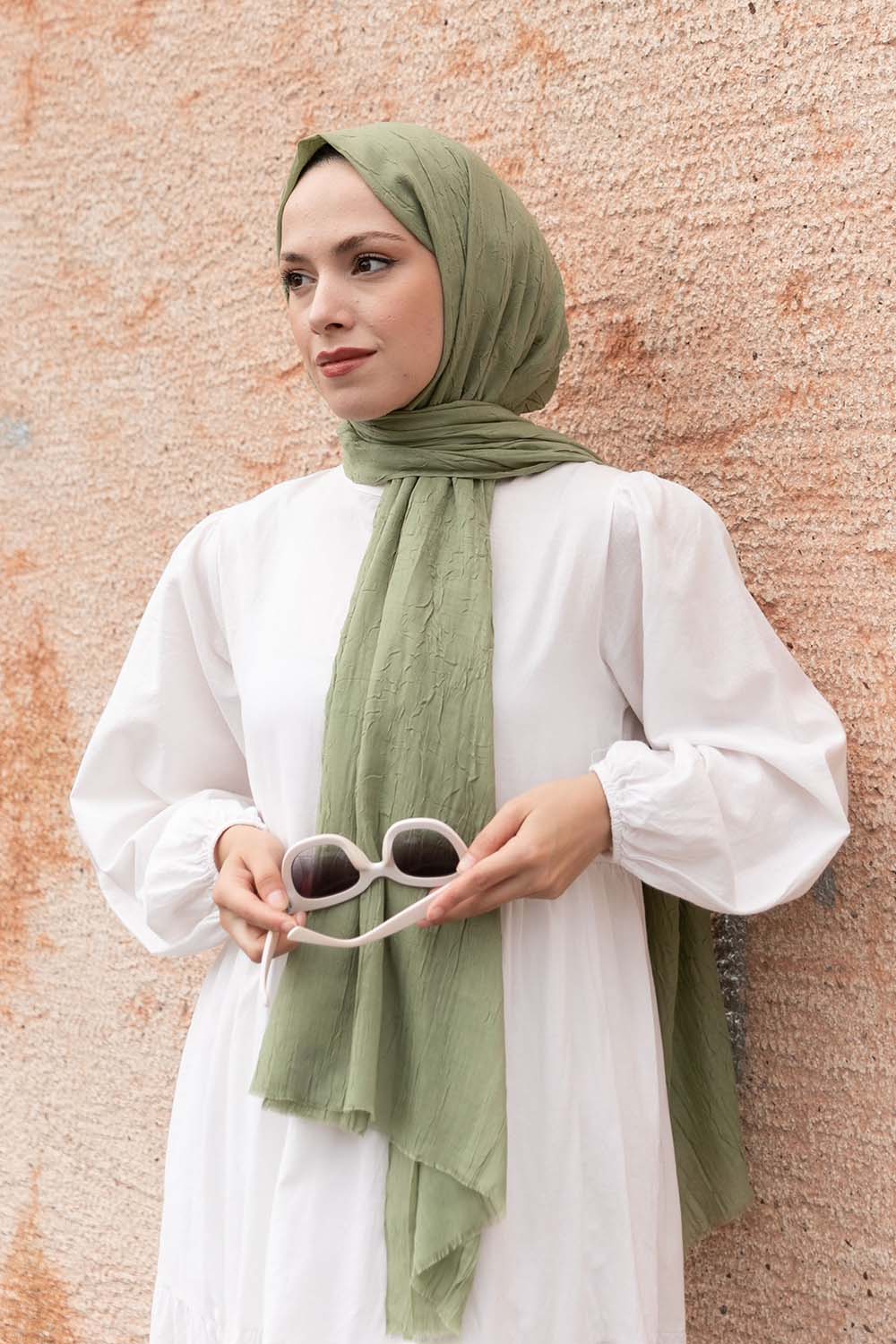 Lamelif Bambu Şal Çağla Yeşil