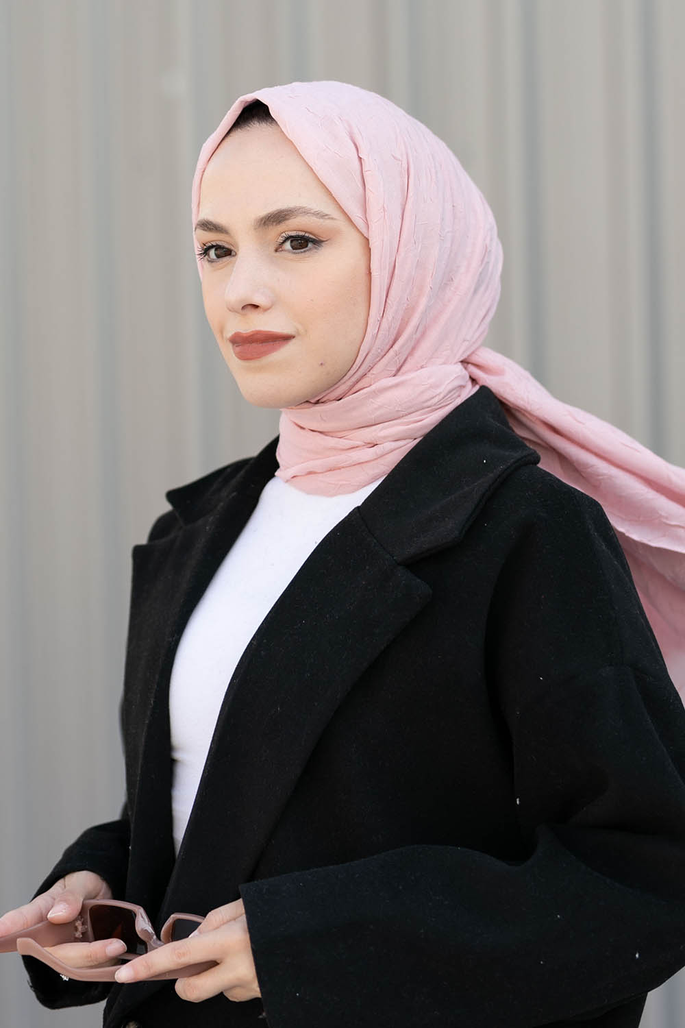 Lamelif Bambu Şal Açık Pudra