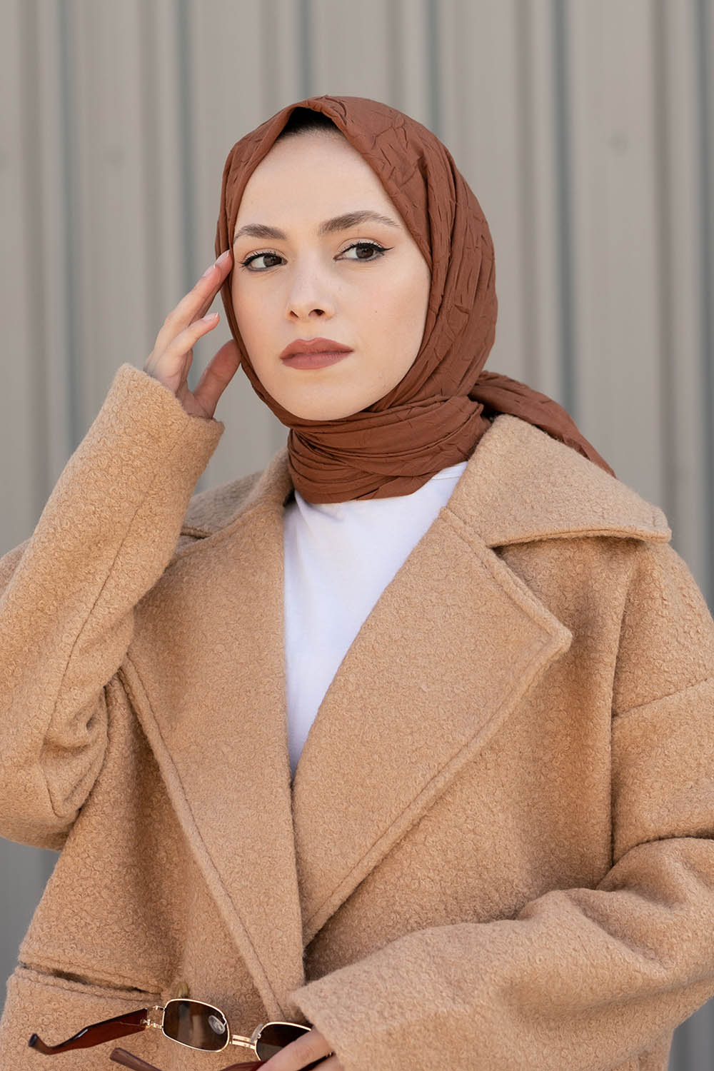 Lamelif Bambu Şal Sütlü Kahve