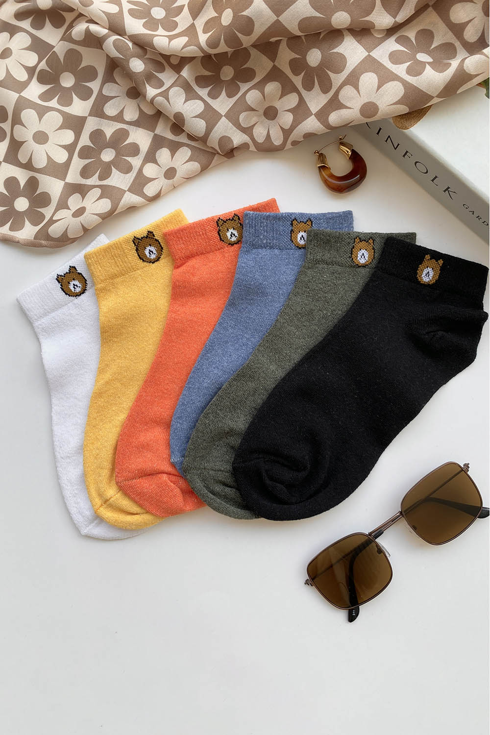 Lamelif 6lı Ayı Yarım Konç Çorap