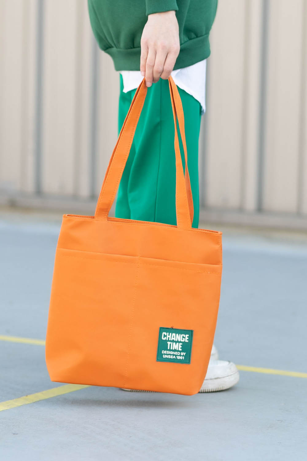 Orange Without Accessories Rope Hand Bag Bag