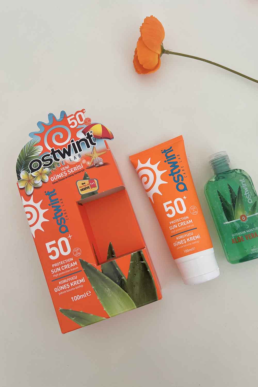 Lamelif Ostwint Güneş Kremi 50+ SPF Aloe Vera Jel 100 ML