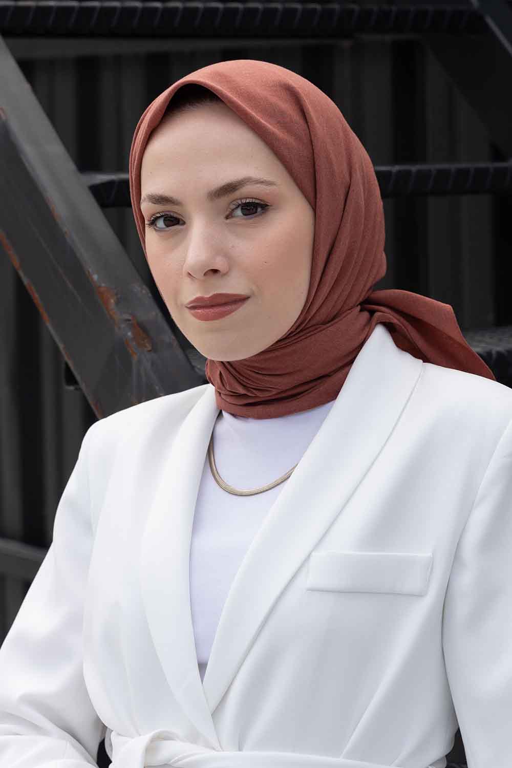 Lamelif Keten Eşarp Tarçın