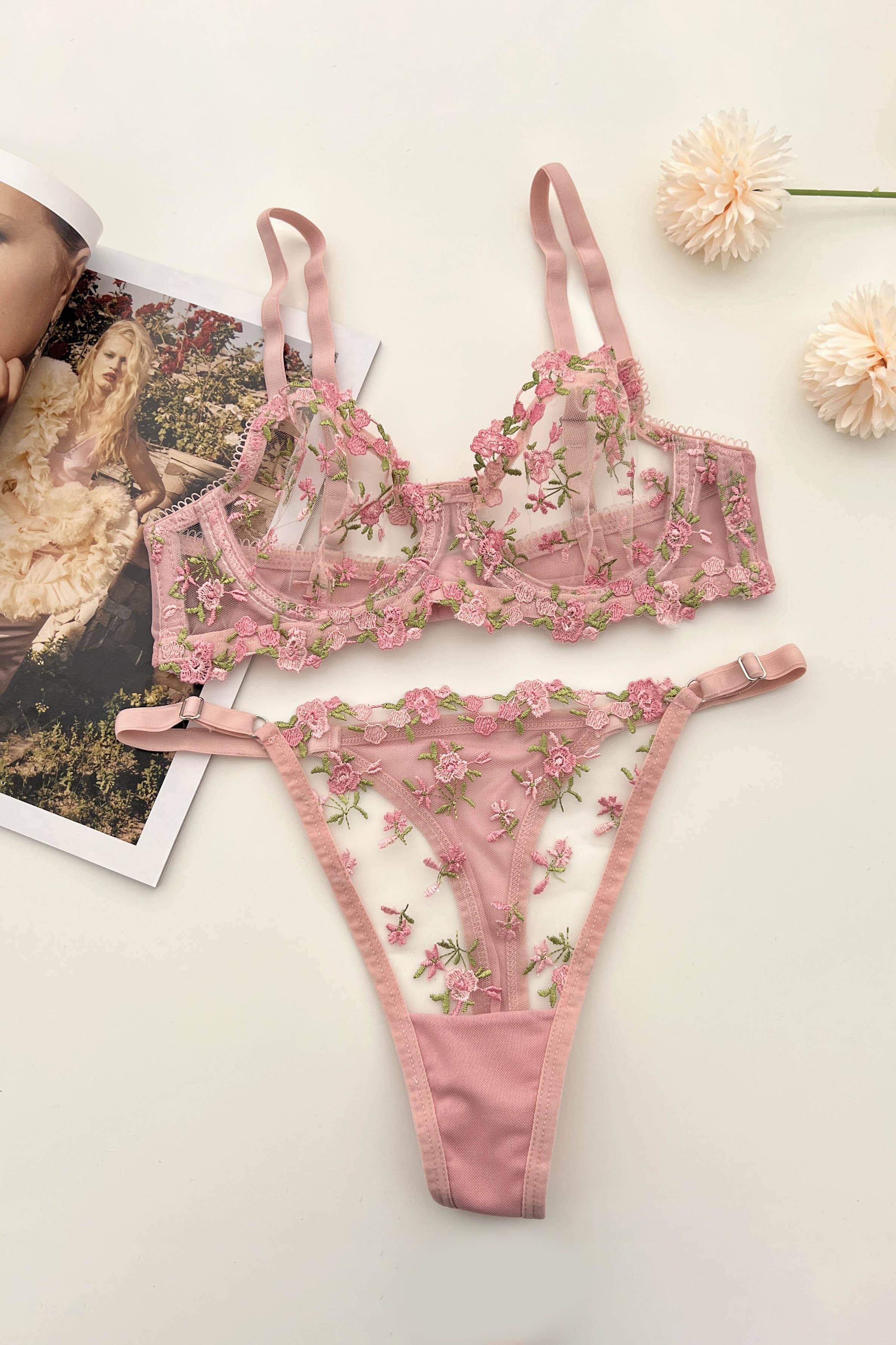 Lamelif Brode Nakışlı Takım