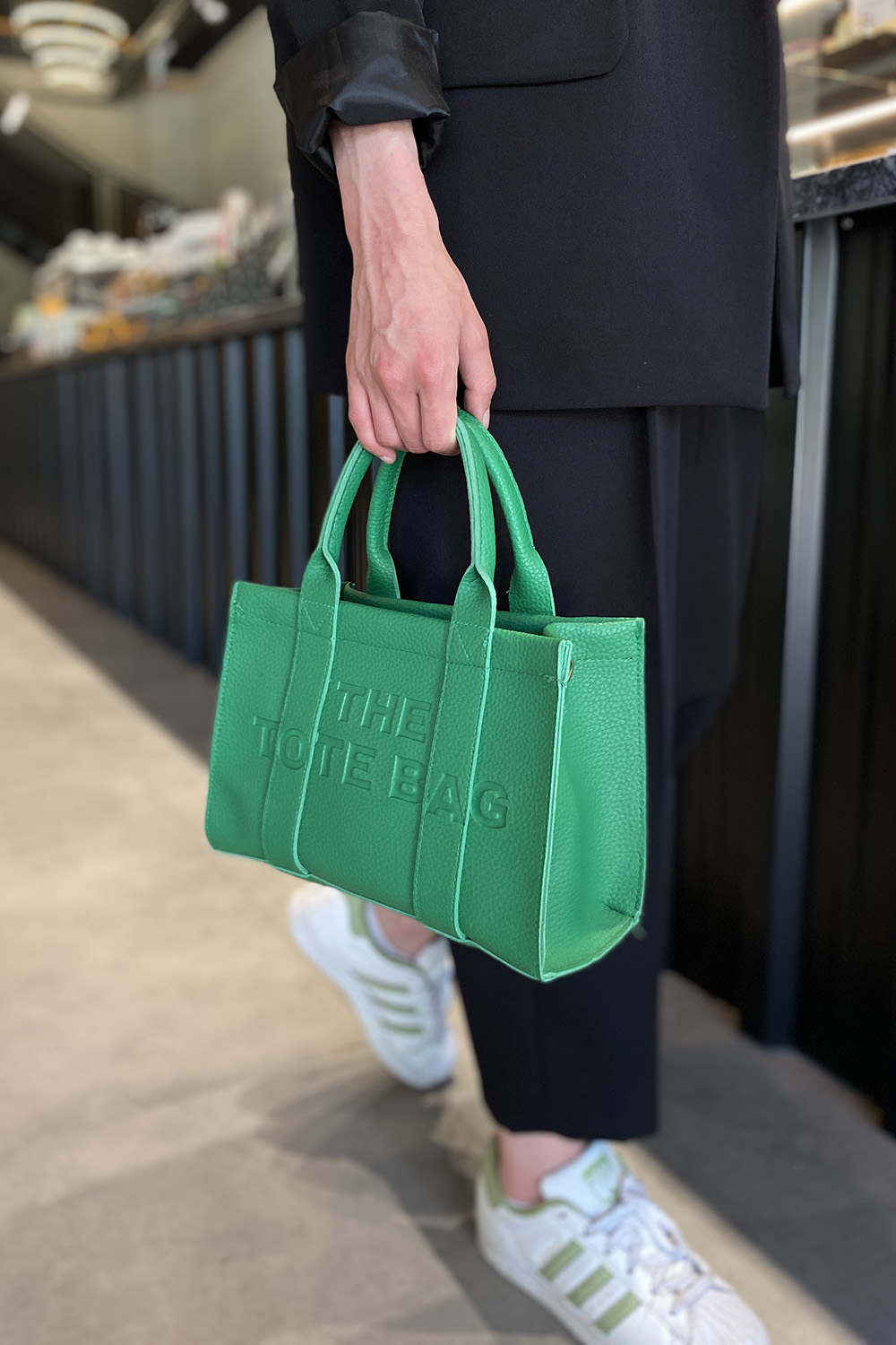 Lamelif Kolon Askılı Tote Bag Kadın El Ve Omuz Çantası Yeşil