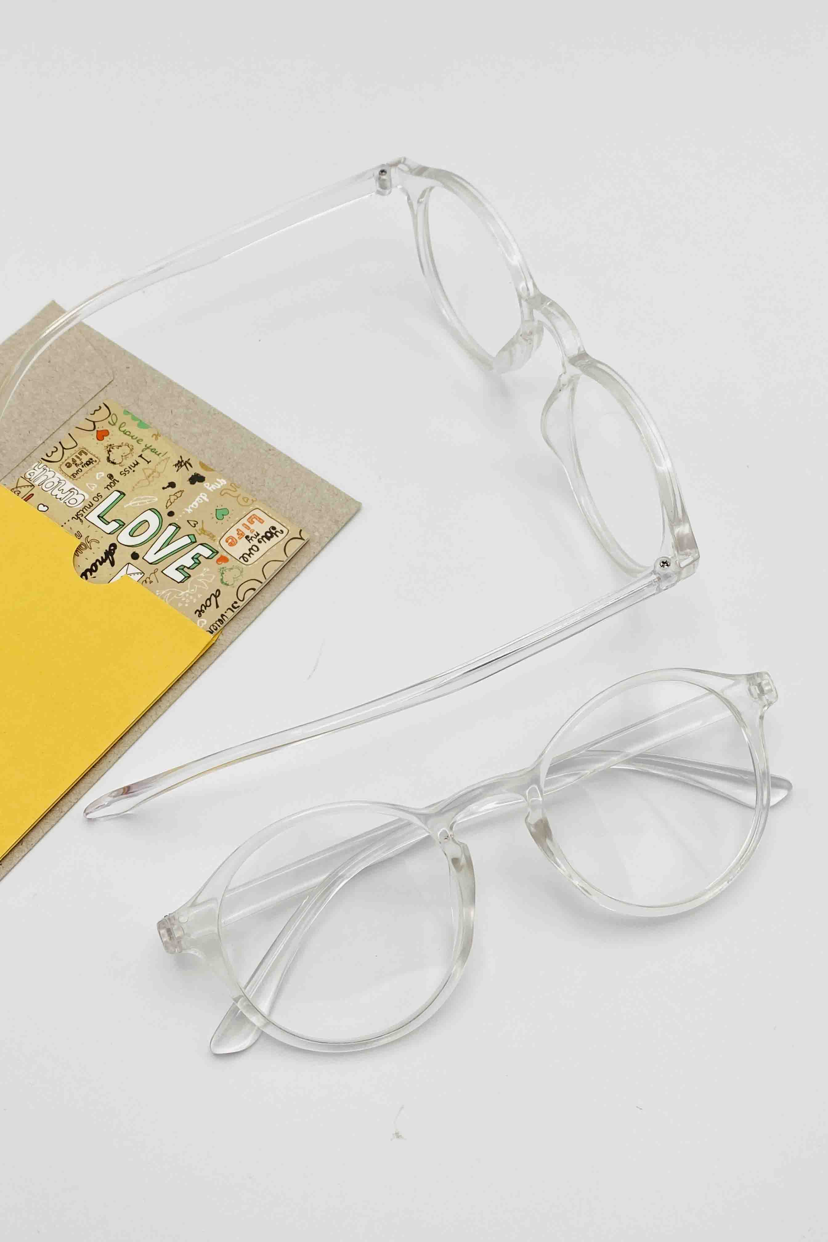 Lamelif Ayris -Şeffaf Çerçeve Şeffaf Cam- Güneş Gözlüğü