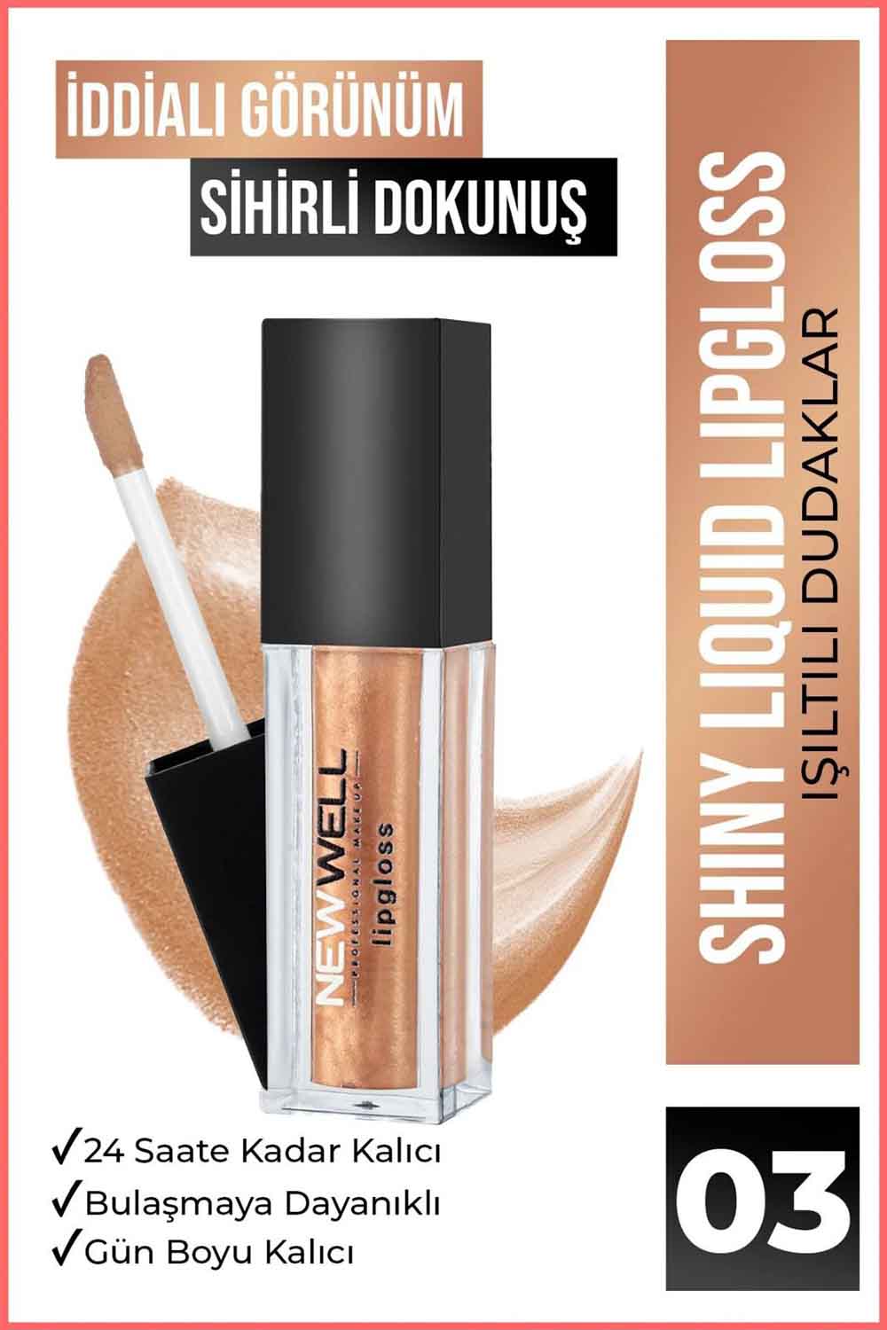 Lamelif NewWell Likit Mat Lipgloss 03