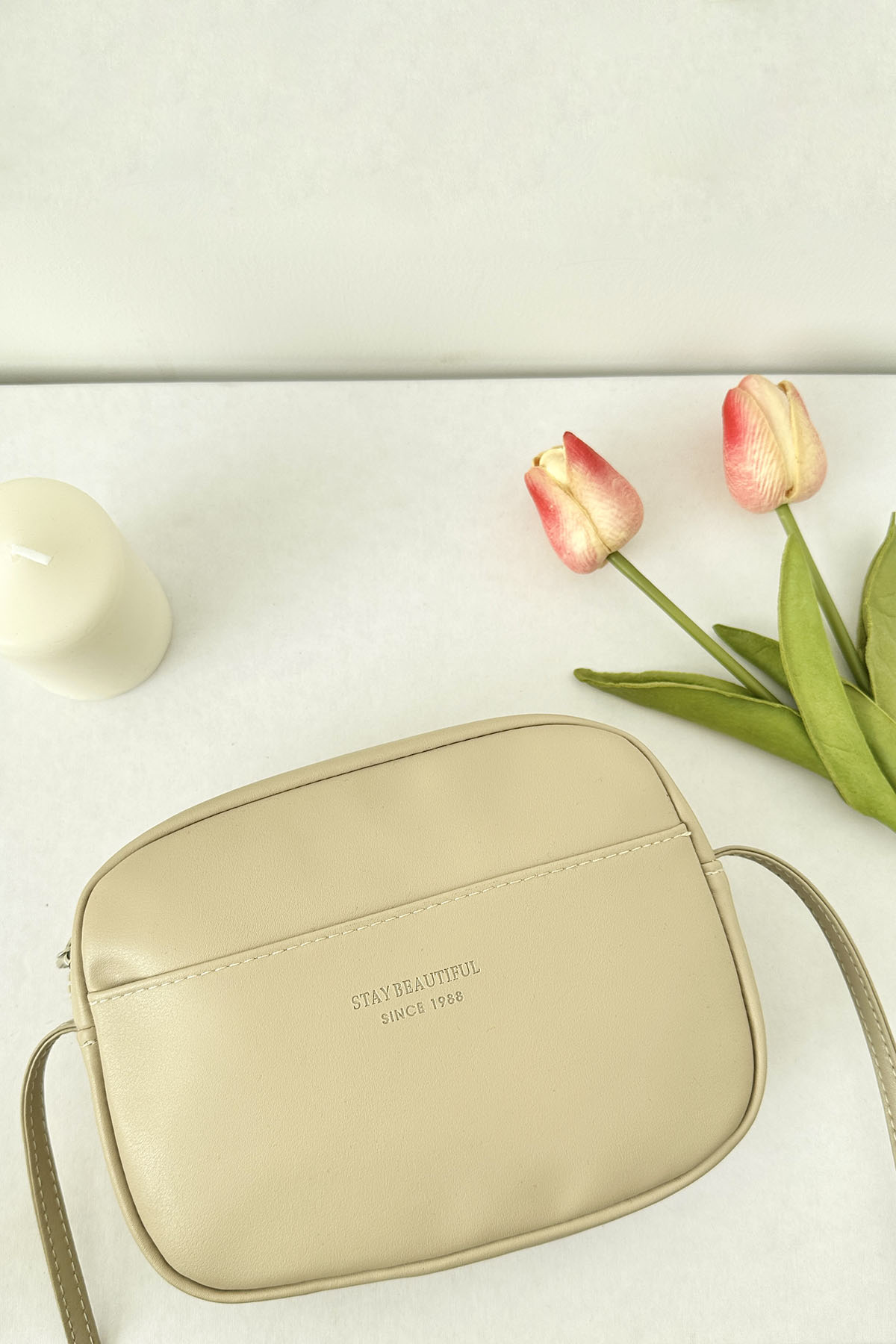 Lamelif Mini Urban Çapraz Askılı Çanta Vizonrengi