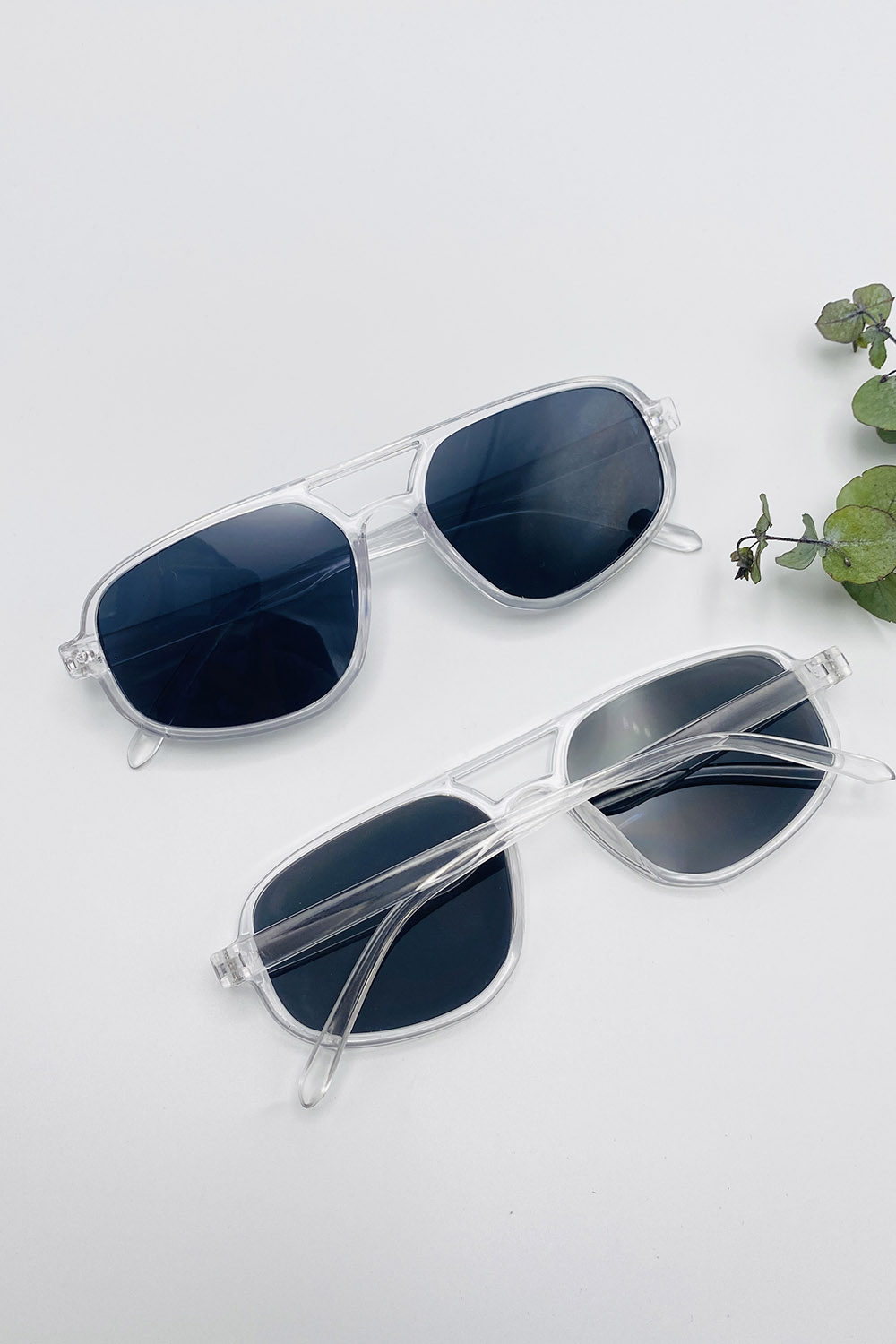 Lamelif Asia Şeffaf Çerçeve Siyah Güneş Gözlüğü