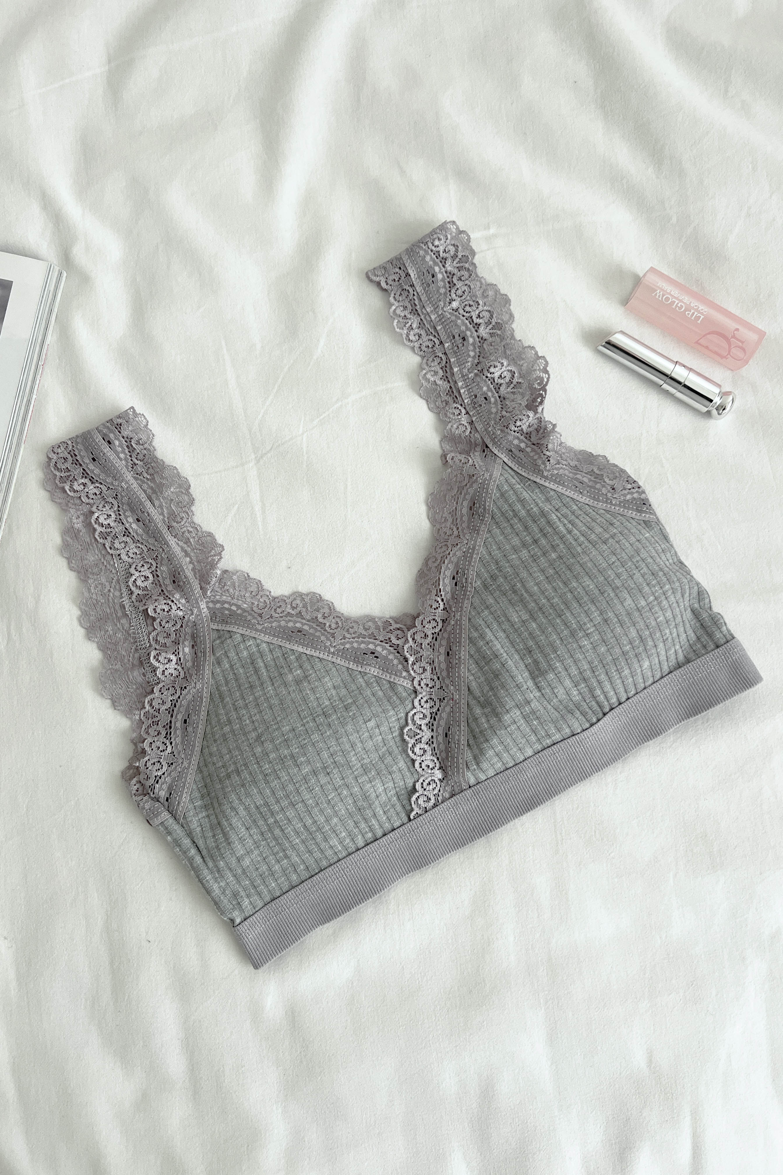 Lamelif Dantel Askılı Pedli Sporcu Sütyen