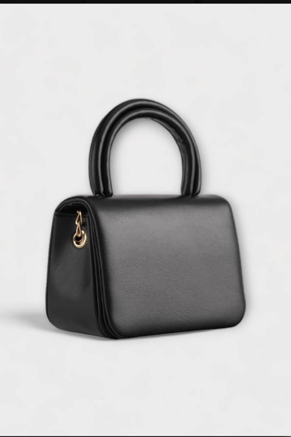 Lamelif Mini Çapraz Askılı Ve El Çantası Helen Siyah 