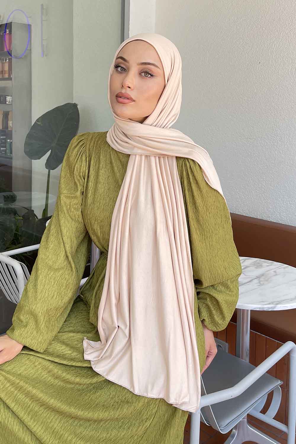 Lamelif Penye Şal Bej