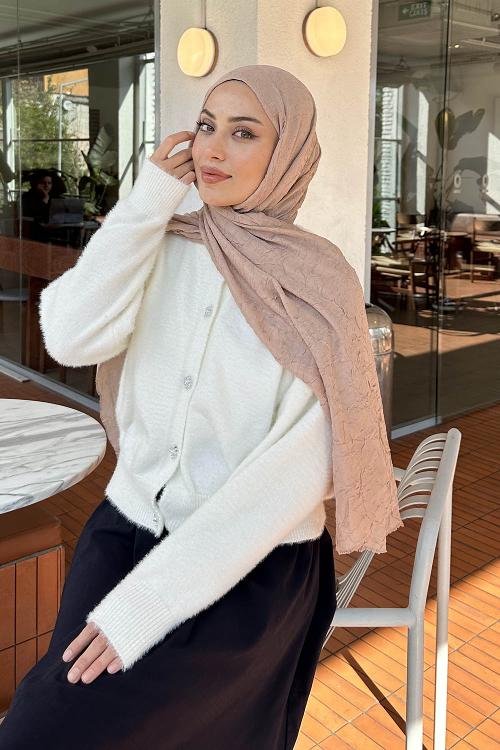 Lamelif Bambu Şal Camel