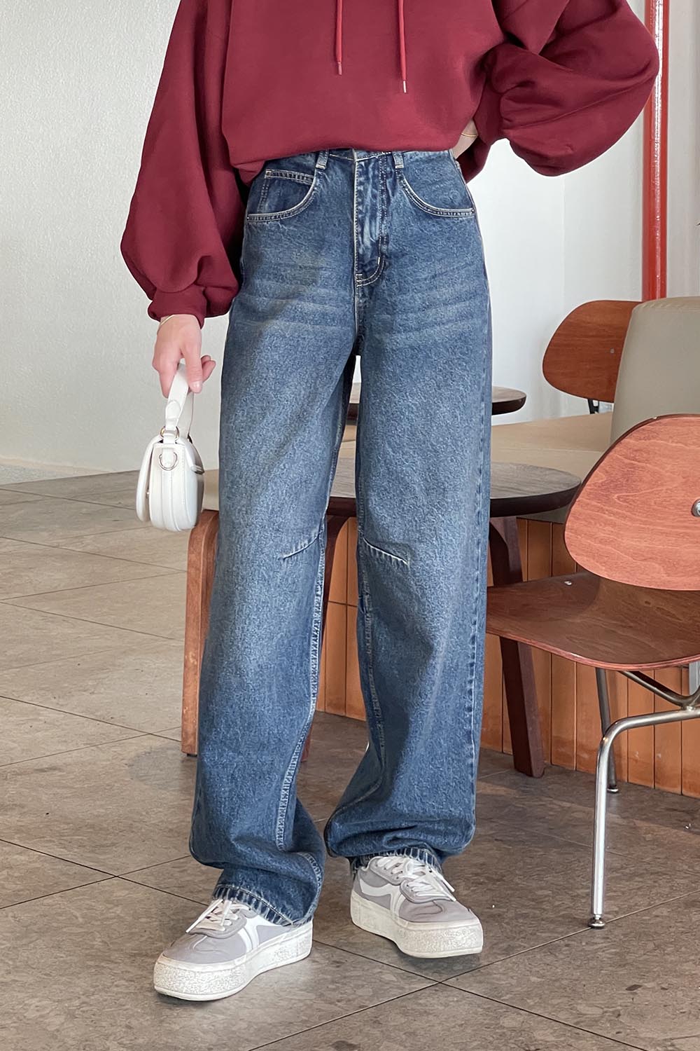 Lamelif Kemer Tokalı Baggy Jean 