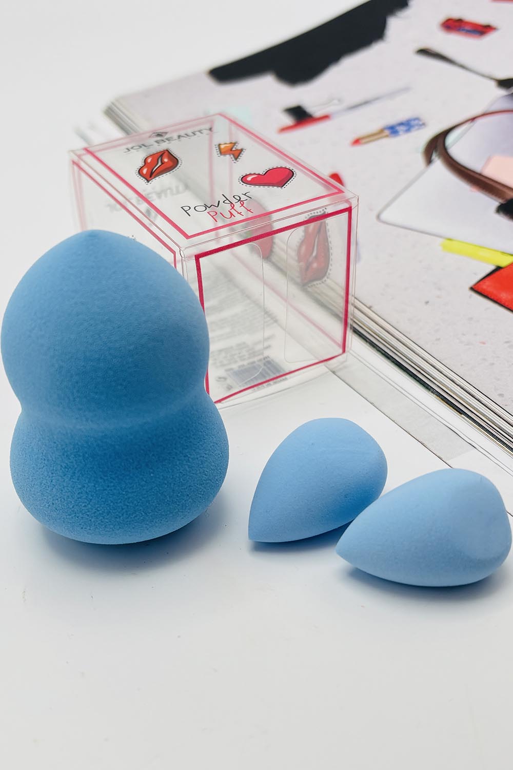 Lamelif Jol Beauty Makyaj Süngeri 3 lü Mavi