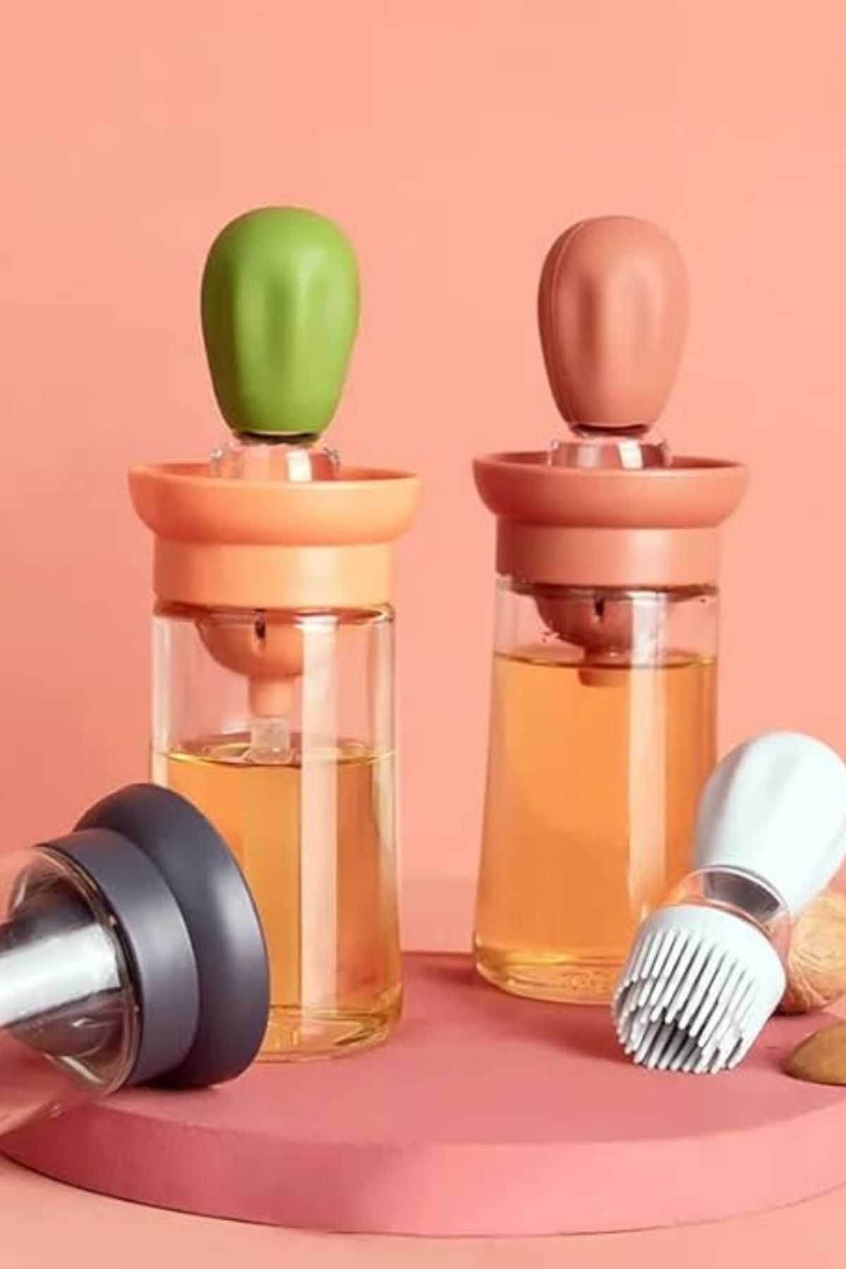 BUFFER® Hazneli Fırçalı Cam Zeytinyağı Dağıtıcı