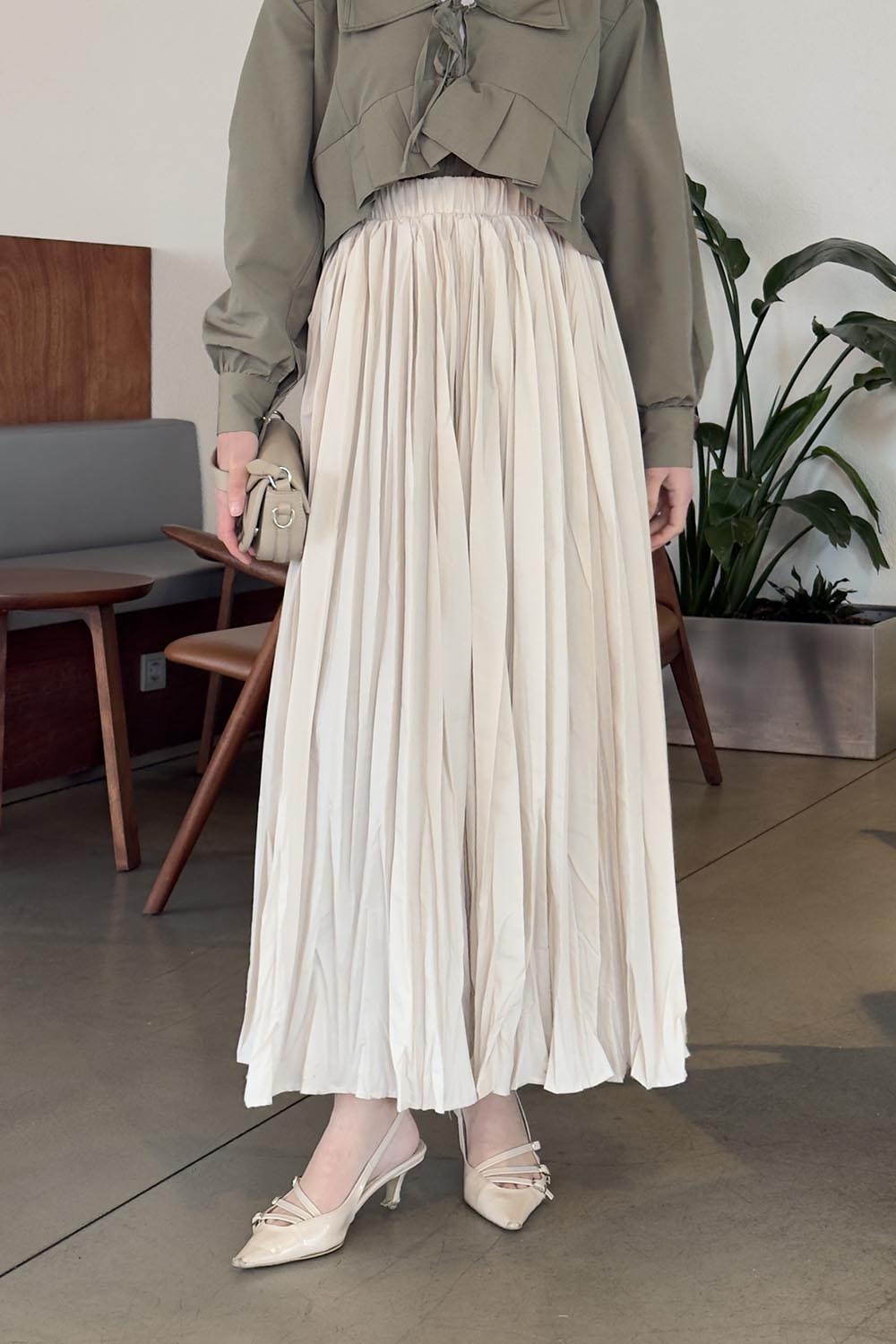 Lamelif Kraşlı Tesettür Etek Taş