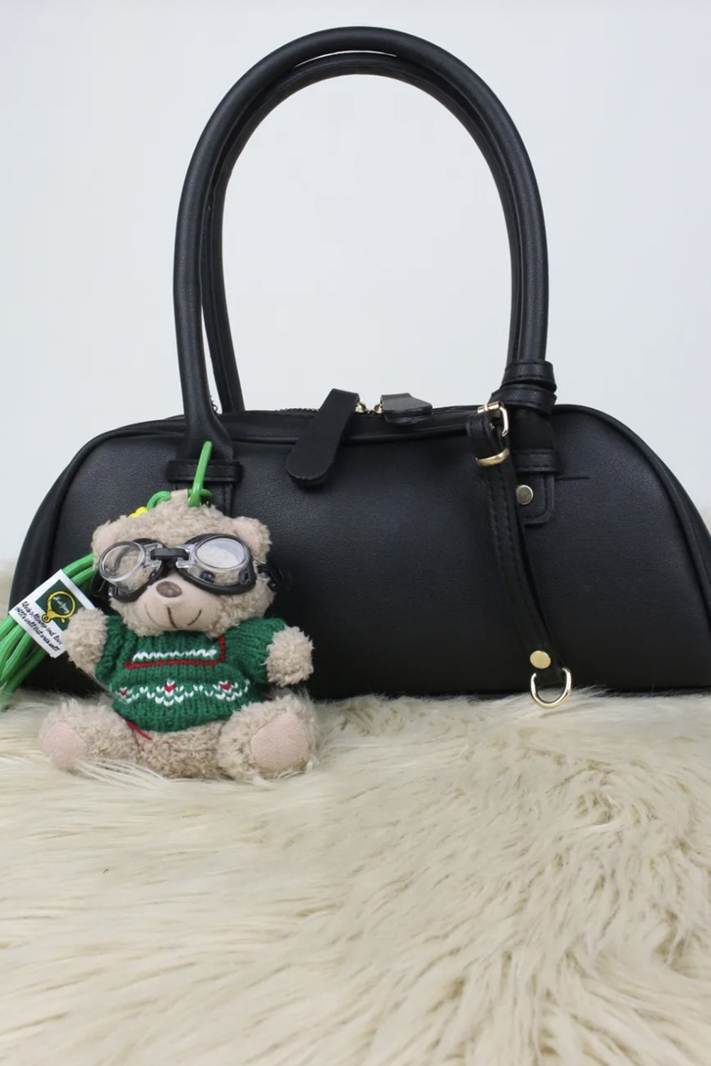 Lamelif Gözlüklü Teddy Ayıcık Çanta Charmı
