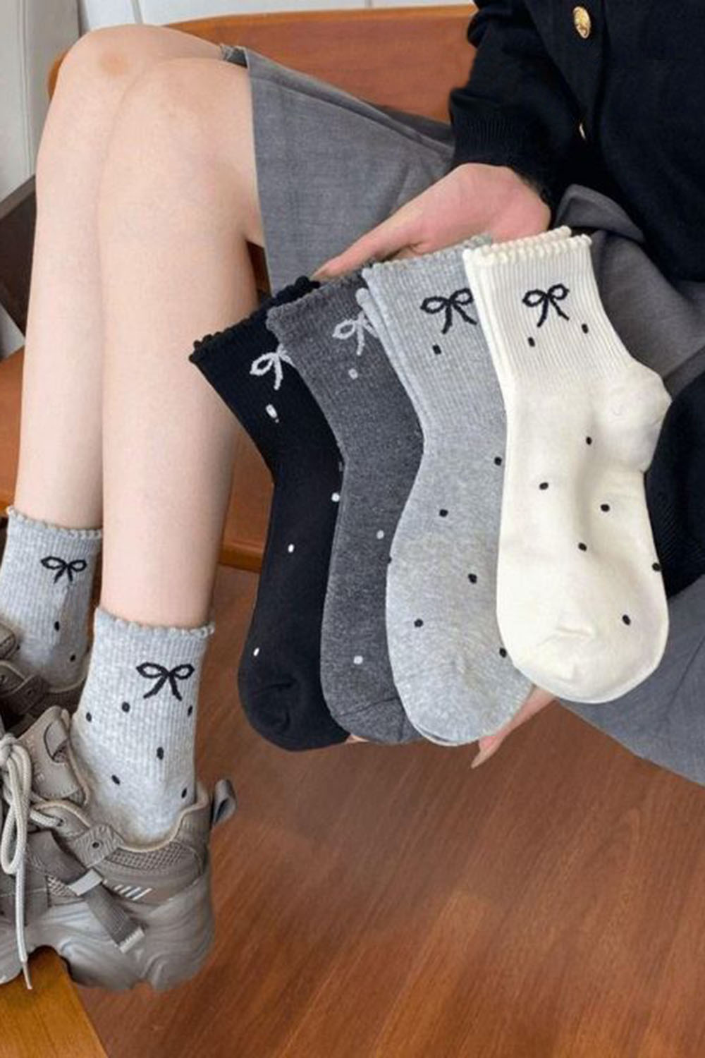 Lamelif 4lü Fiyonk Kolej Çorap