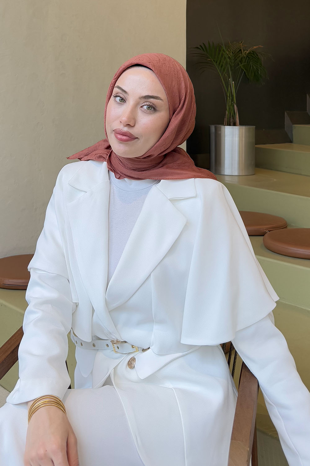 Lamelif Bambu Eşarp Tarçın