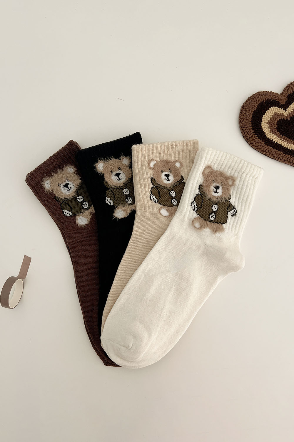 Lamelif Tüylü Kolej Çorap Seti