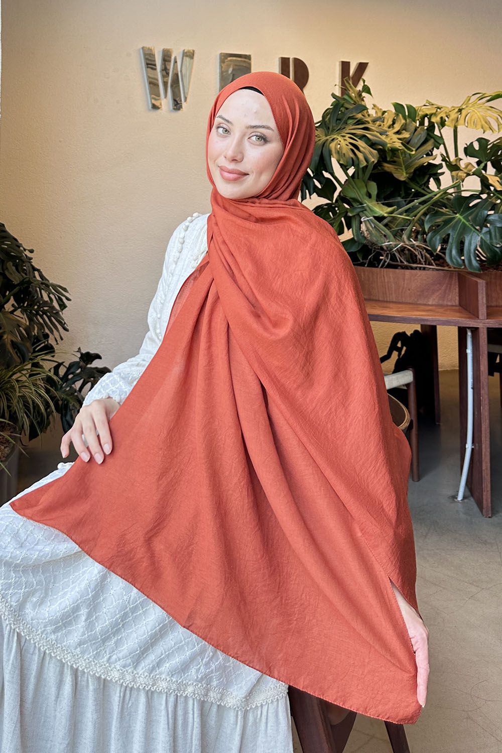 Lamelif Comfort Pamuk Şal Kiremit