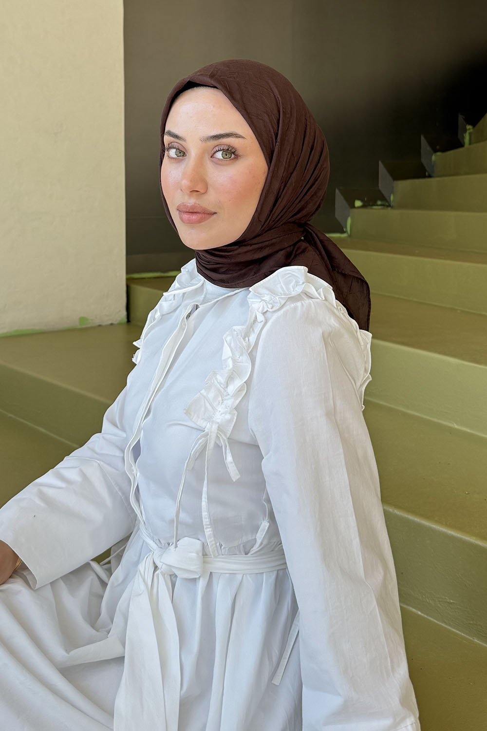 Lamelif Bambu Eşarp Acı Kahve