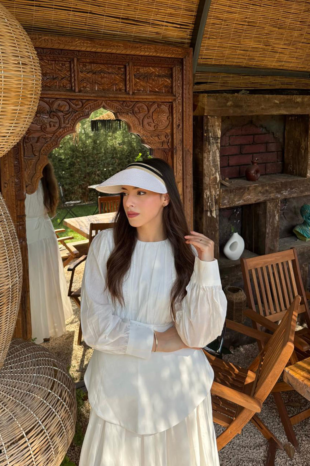 Lamelif Yazlık Hasır Vizör Şapka