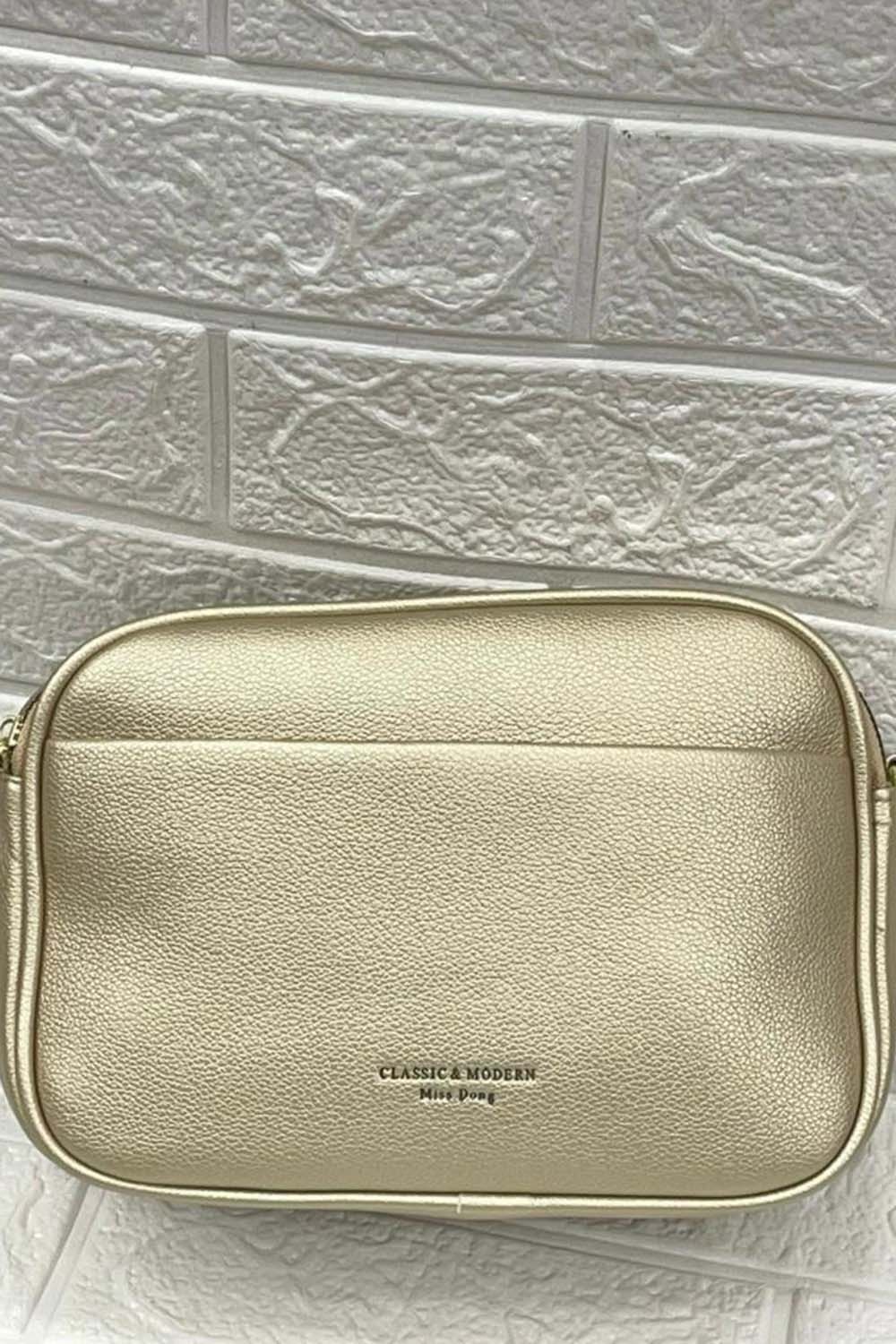 Lamelif Mini Urban Çapraz Askılı Çanta Gold