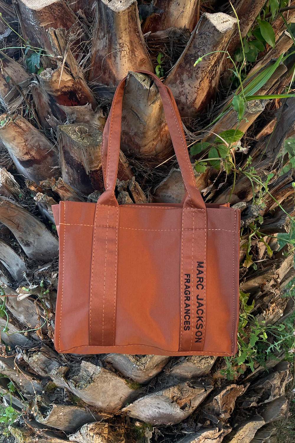 Tan Without Accessories Rope Hand Bag Bag