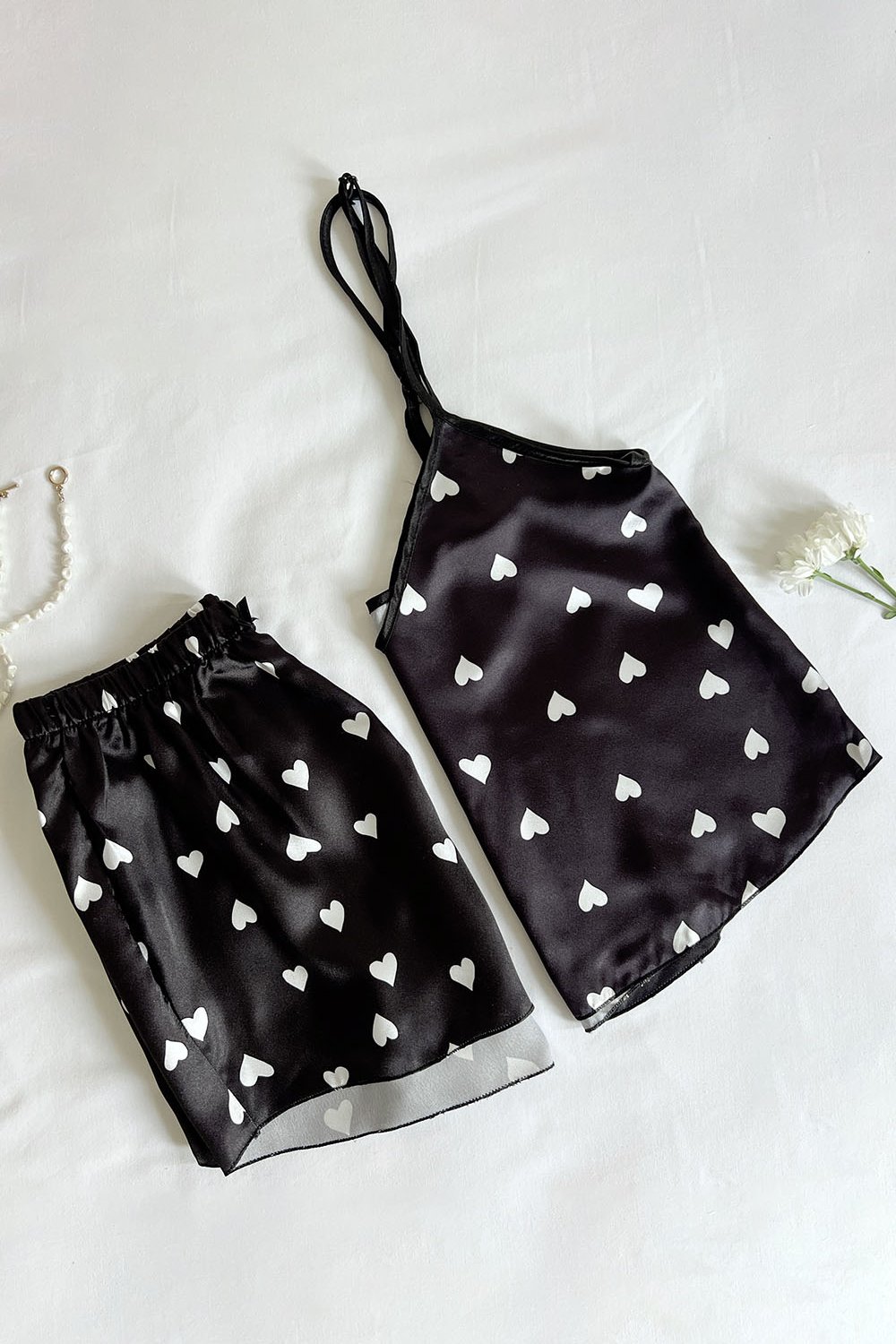 Lamelif Saten Takım Desteksiz