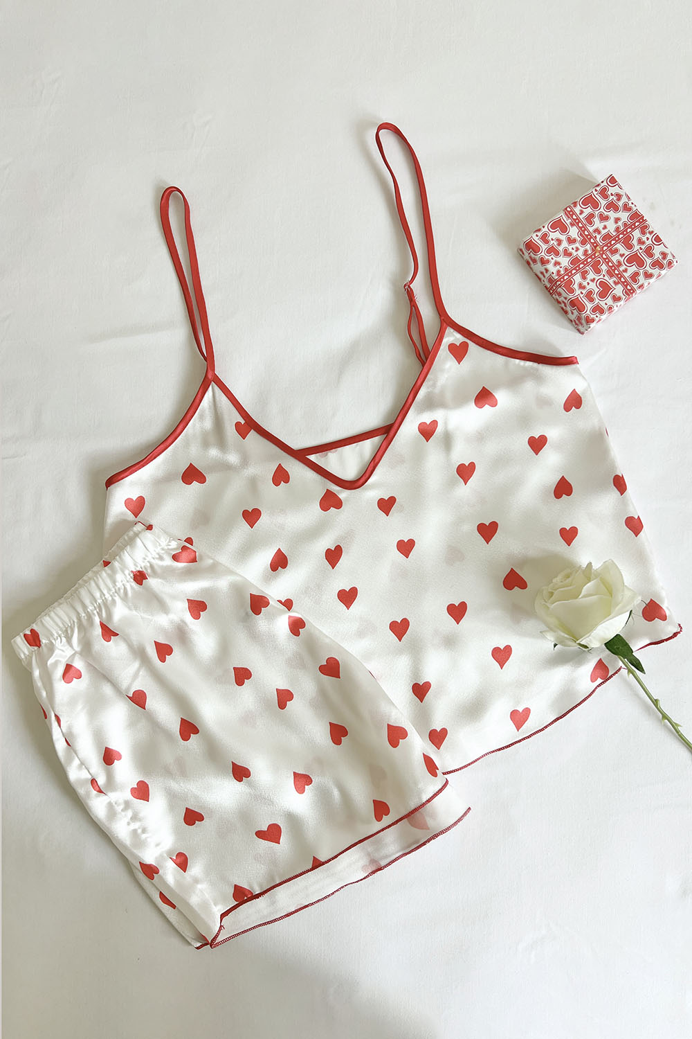 Lamelif Saten Takım Desteksiz