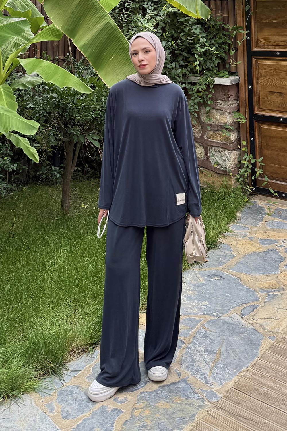 Lamelif Armalı İkili Takım Antrasit