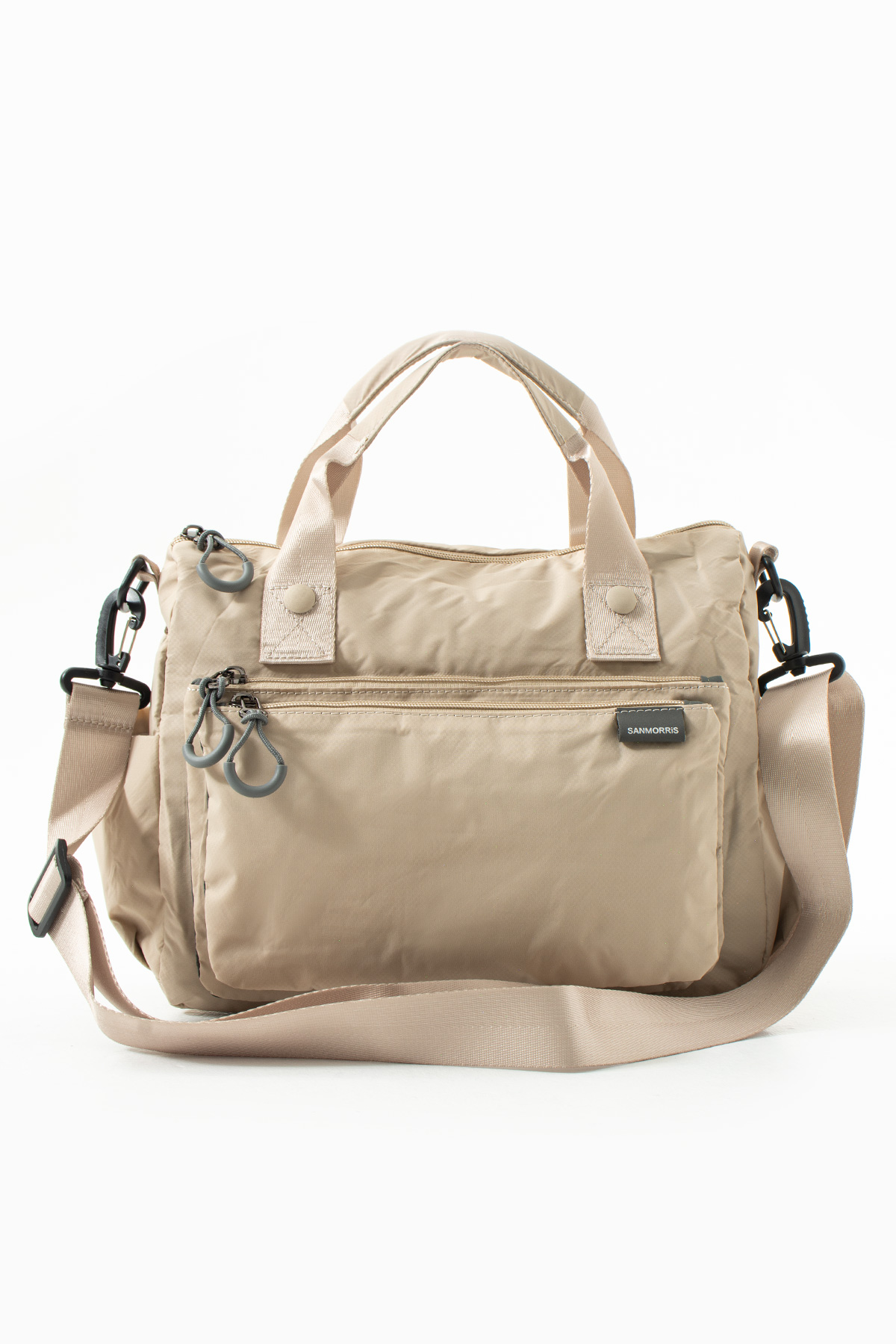 Lamelif San Morris Kadın 4 Bölmeli Krinkıl Kumaş Ayarlanabilir Çapraz Askılı El Ve Omuz Çantası