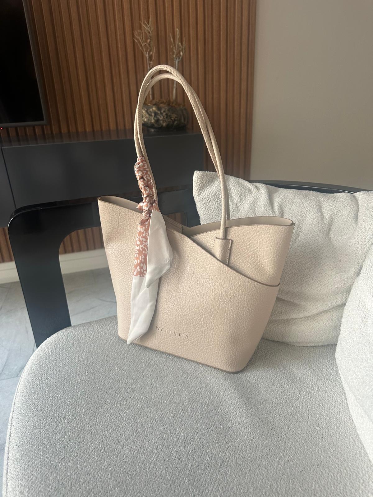 Fular Detaylı Yavrulu El   ve Omuz Çantası