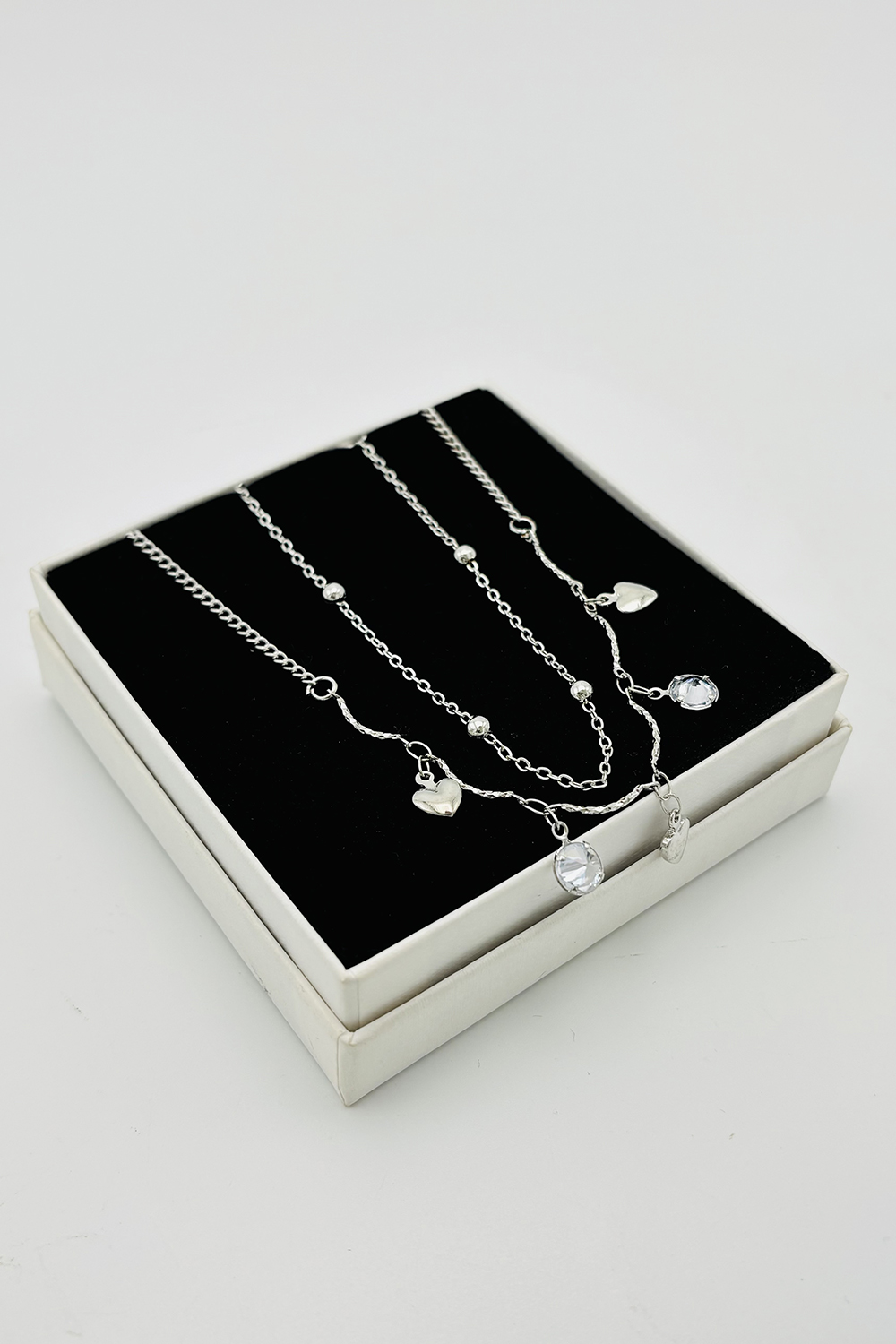 Silver Gold Straight Necklace