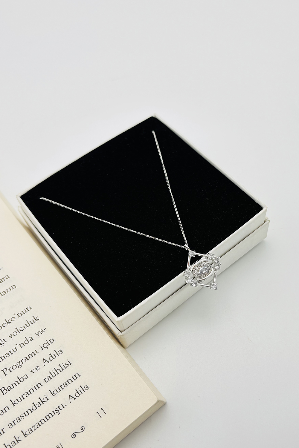 Silver Gold Straight Necklace