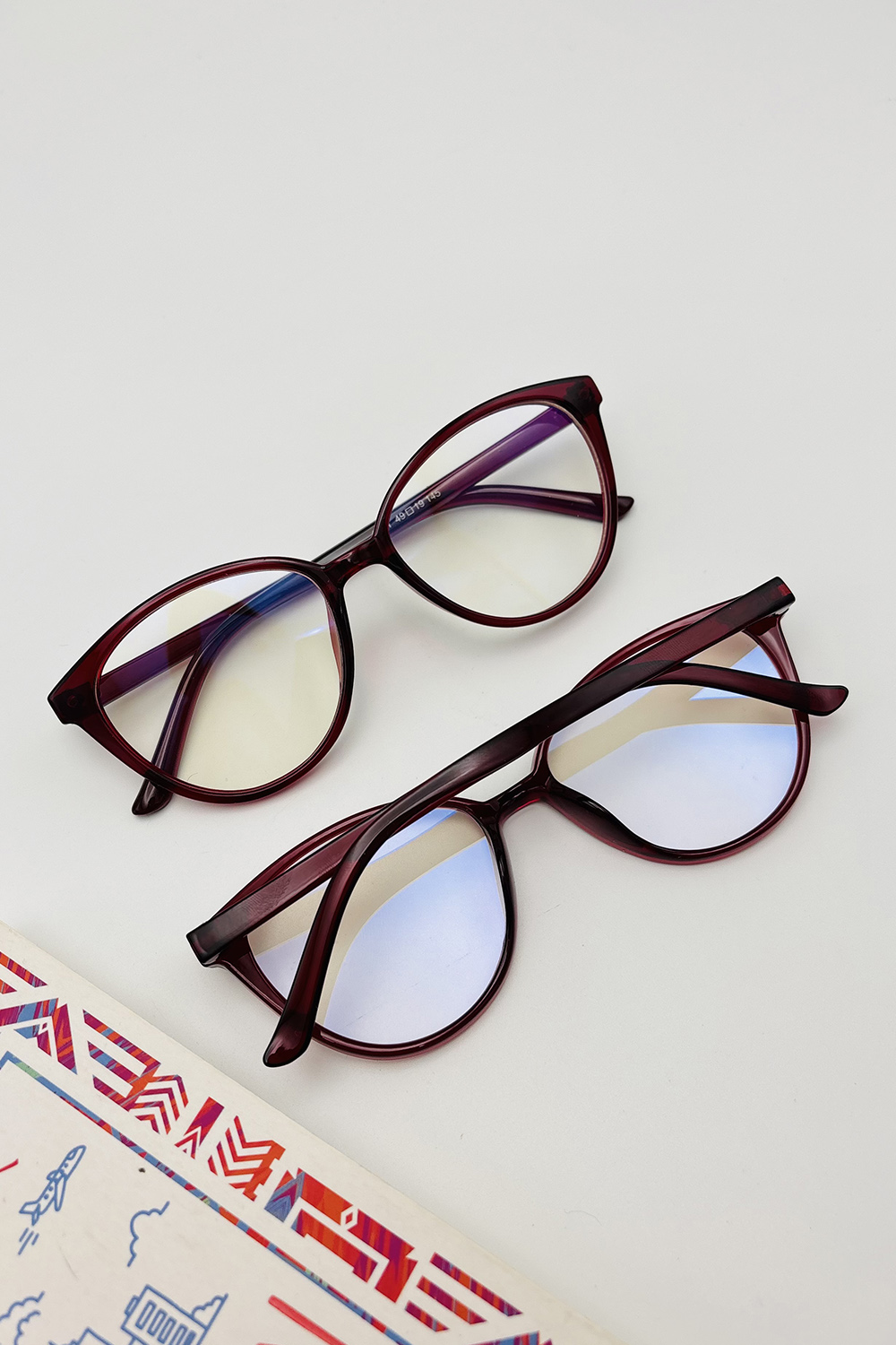 Lamelif Buny Bordo Çerçeve Şeffaf İmaj Gözlük