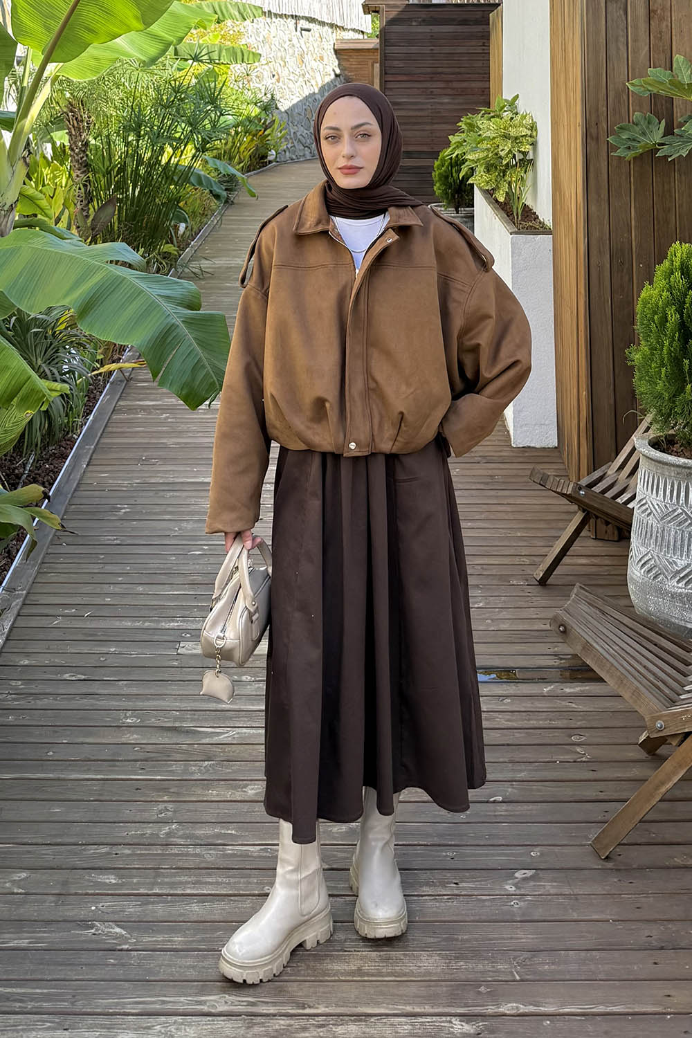 Lamelif Scuba Süet Mont Camel