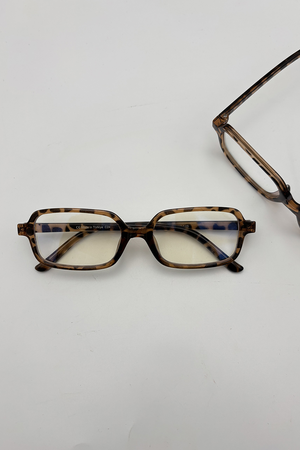 Lamelif Sisy Leopar Çerçeve Şeffaf Gözlük