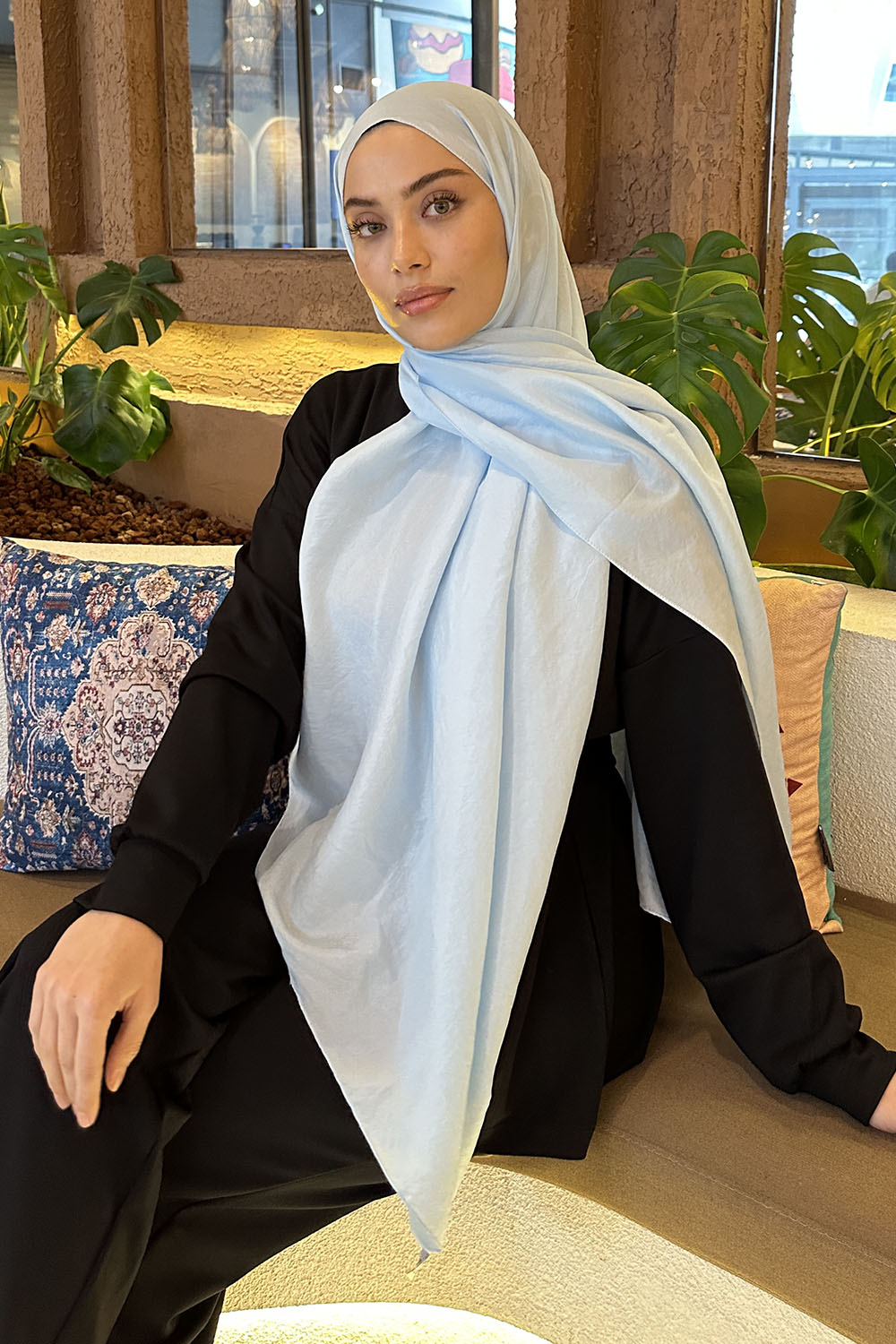 Lamelif Brisa Vual Şal Bebe Mavisi