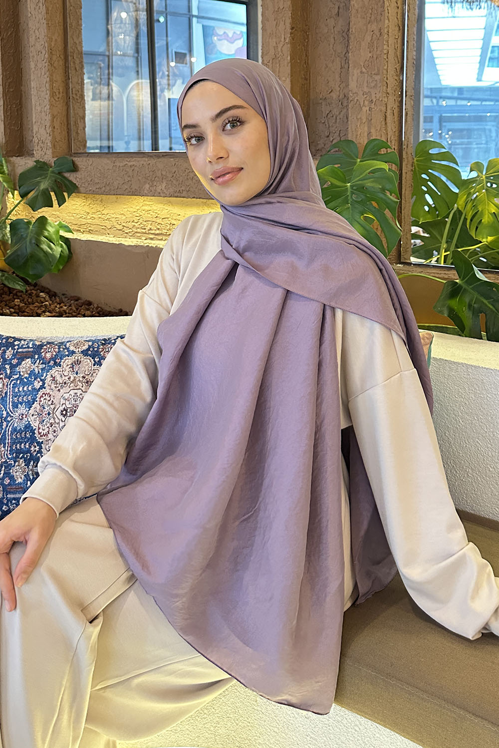 Lamelif Brisa Vual Şal Leylak