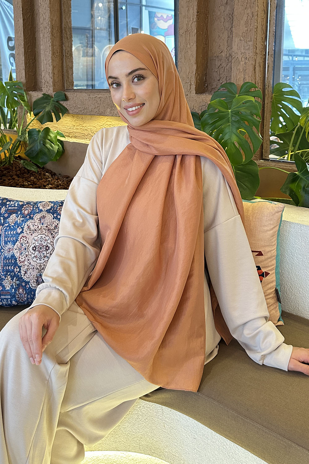 Lamelif Brisa Vual Şal Tarçın