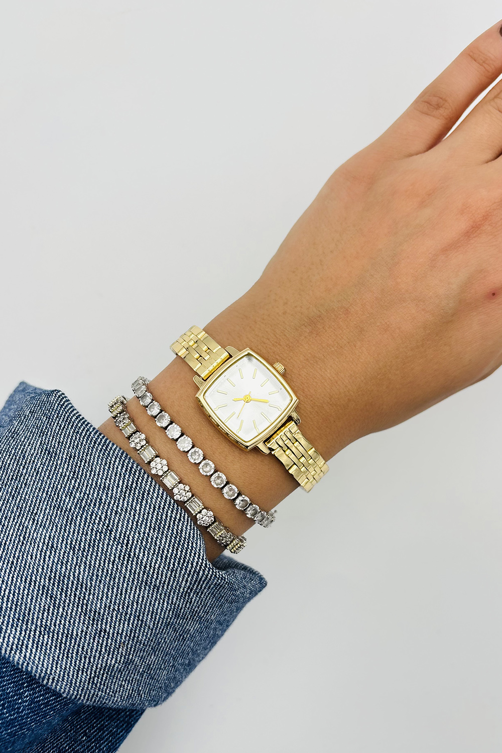 Lamelif Gold Metal Kordon Kol Saati