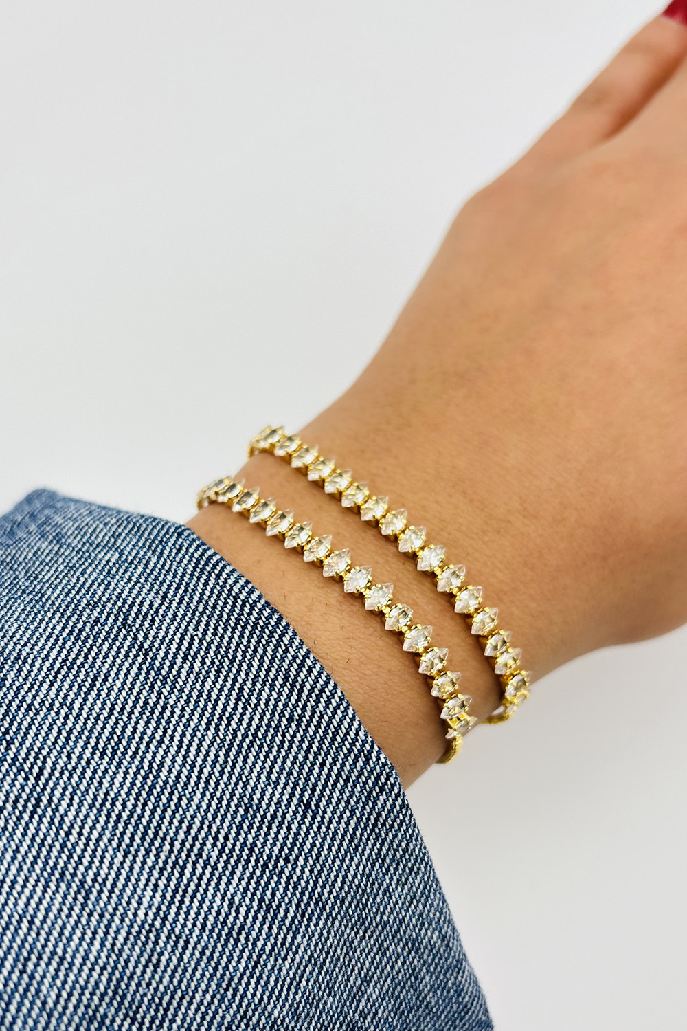 Lamelif Gold Suyolu Sıralı Asansör Bileklik