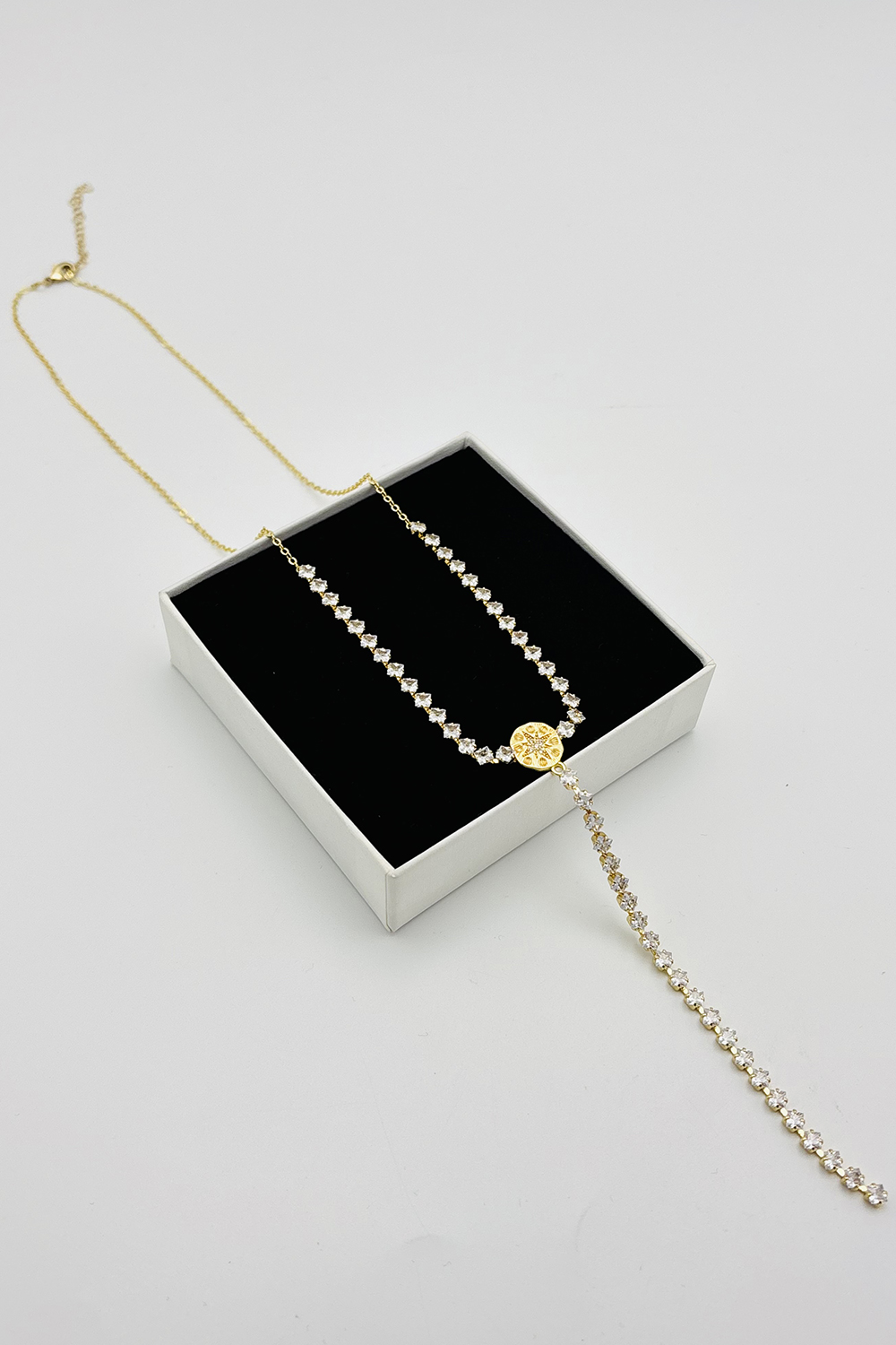 Gold Gold Straight Necklace