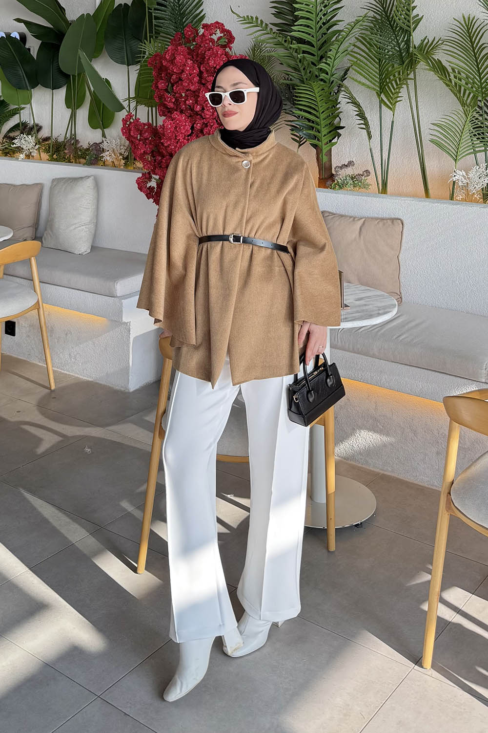 Lamelif Kemerli Panço Camel