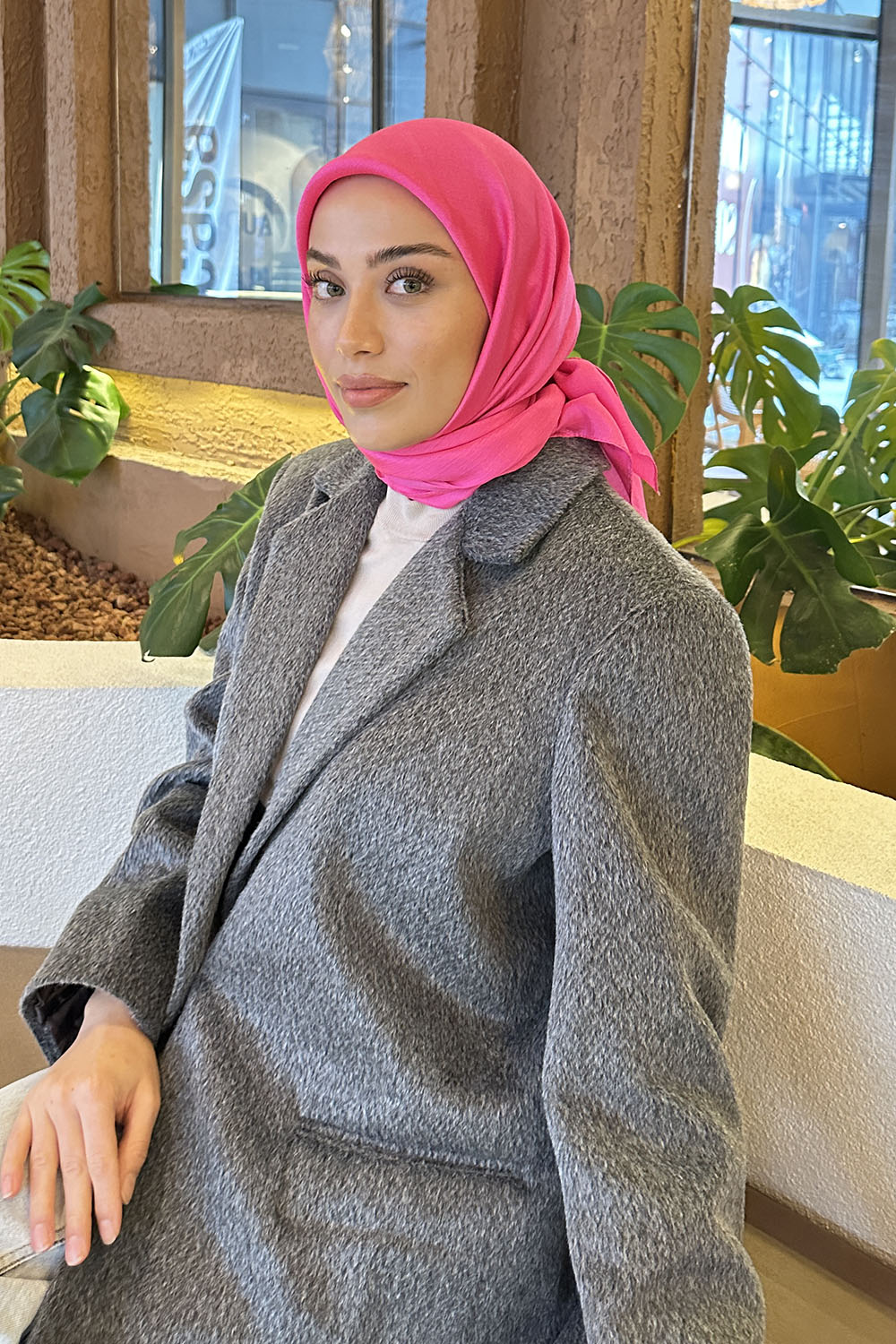 Lamelif Star Eşarp Fuşya