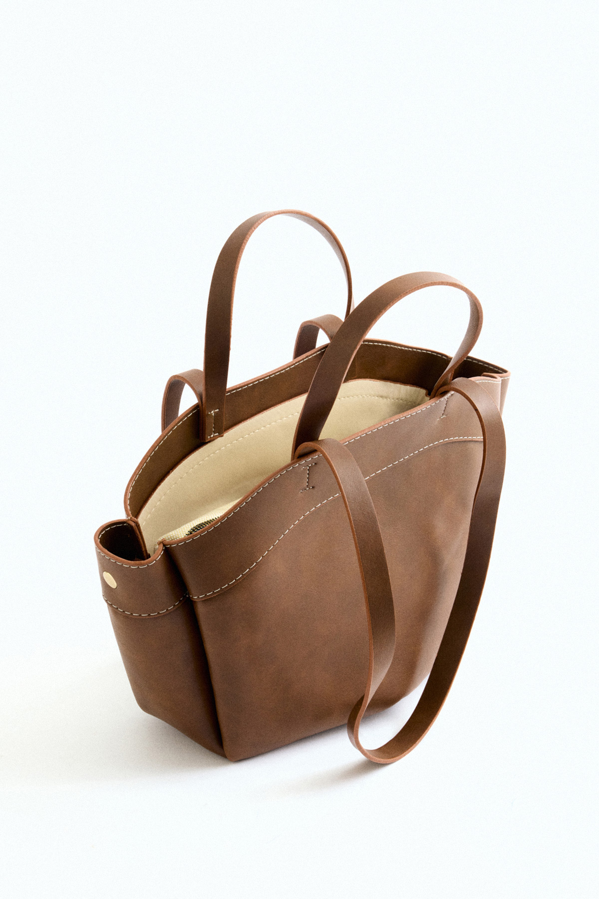 Lamelif Kadın Çift Saplı Tote Çanta Pablo Taba